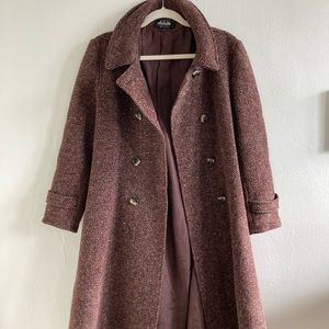 Arlette Vintage Wool Long Winter Coat